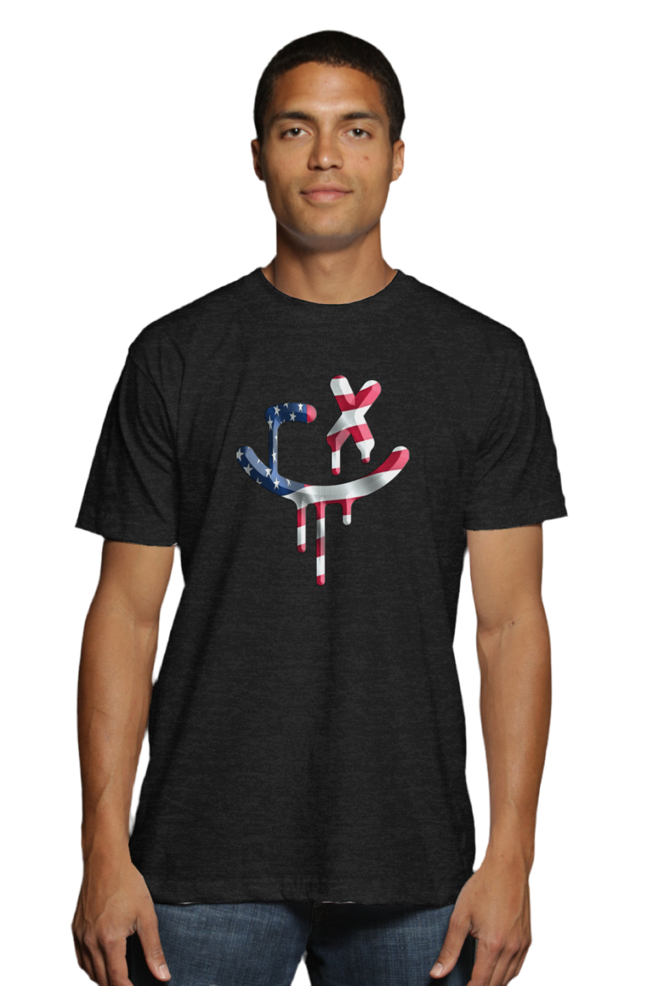 American Flag Tri-Blend T-Shirt