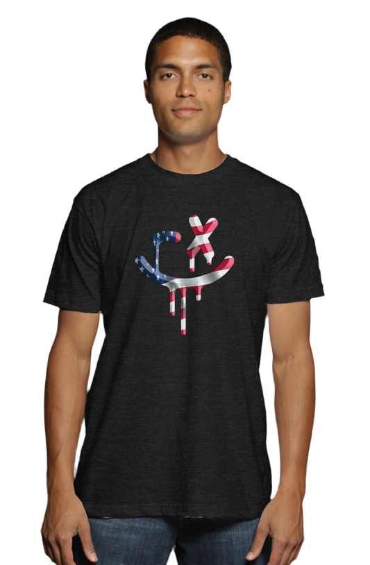 American Flag Tri-Blend T-Shirt